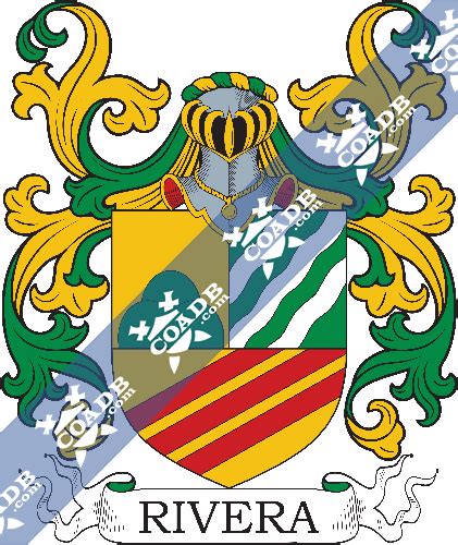 Rivera Family Crest, Coat of Arms and Name History