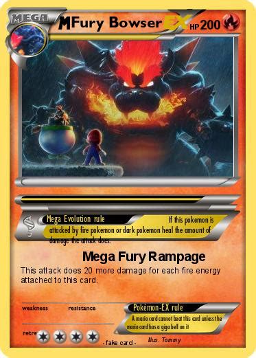 Pokémon Fury Bowser 19 19 - Mega Fury Rampage - My Pokemon Card