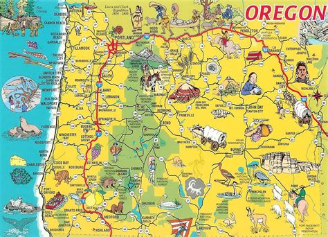 Oregon Map Of Cities And Towns - Map