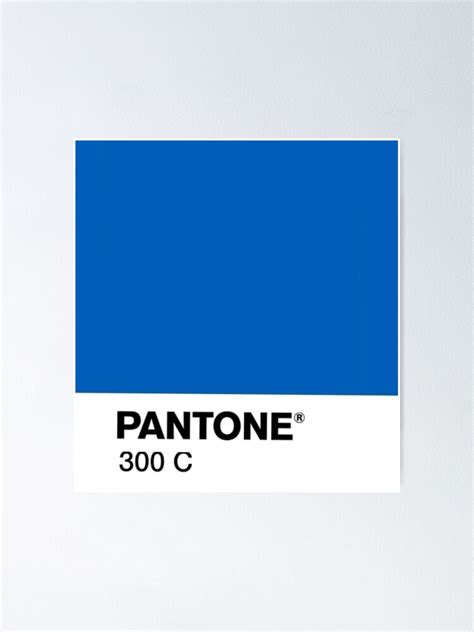 "Pantone 300 C" Poster by unabeara | Redbubble