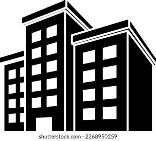 Building Icon Isolated Vector 3d Silhouette Stock Vector (Royalty Free ...