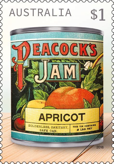 Vintage Jam Labels - Australia Post