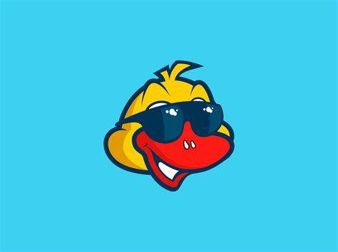 Duck with sunglasses 2 by harika013 on Dribbble