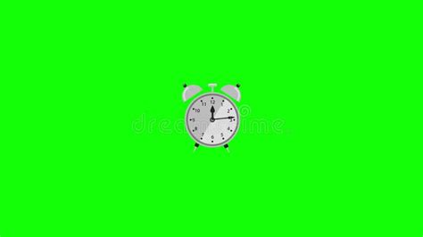 Alarm Clock Icon Animation. Loop Animation with Alpha Channel, Green Screen Stock Footage ...