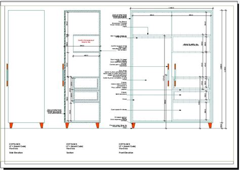 Cupboard design - Cadbull