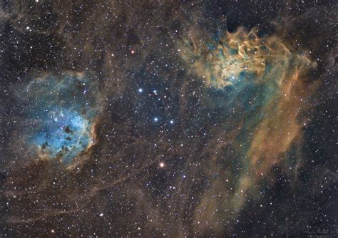 [Narrowband] The Flaming Star nebula and IC410 : astrophotography