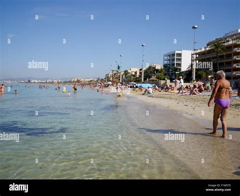 El Arenal beach, Mallorca, Balearic Islands, Spain Stock Photo - Alamy