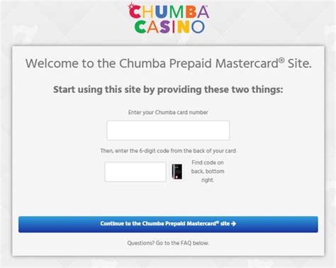 Chumba Prepaid Mastercard & Gift Card Information