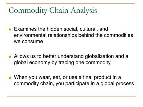 PPT - Commodity Chain Research Paper PowerPoint Presentation, free ...