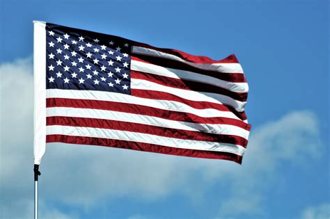 American Flag In Wind Free Stock Photo - Public Domain Pictures