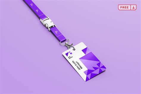 Free Lanyard ID Badge Mockup :: Behance