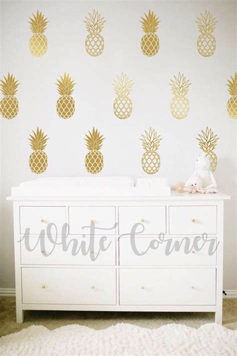 Pineapple Wall Decals Pineapple Decals Pineapple Decor - Etsy