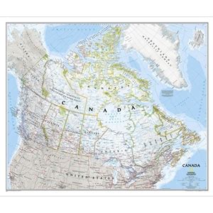 TheMapStore | National Geographic Canada Wall Map