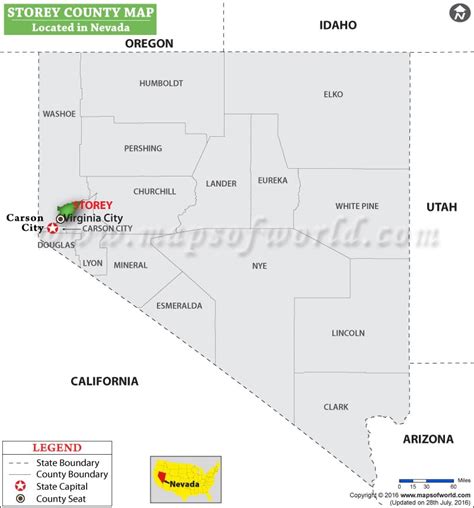 Storey County Nevada Map | Map of Storey County