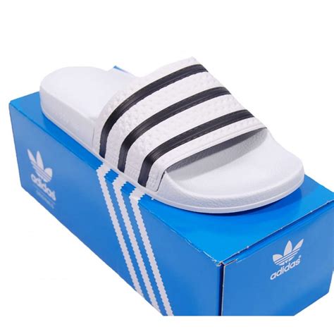 Adidas Originals Adilette Sandals White - Mens Shoes from Attic Clothing UK