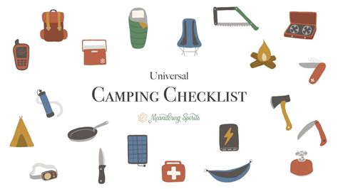 Universal Camping Checklist - Everything You Need to Bring!