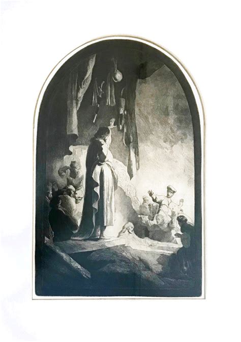 Raising of Lazarus Etching, Aquatint and Drypoint 14x10 by Rembrandt ...