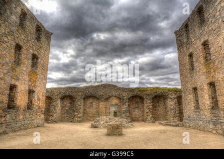 Ruthven Barracks Badenoch Scotland UK ancient historic castle fortification in HDR Stock Photo ...