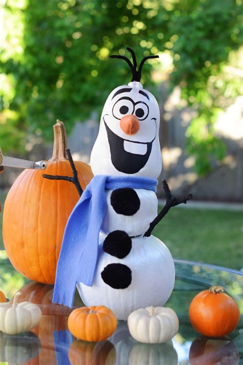 Fall Fun, Painting Pumpkins: Olaf, Frozen.