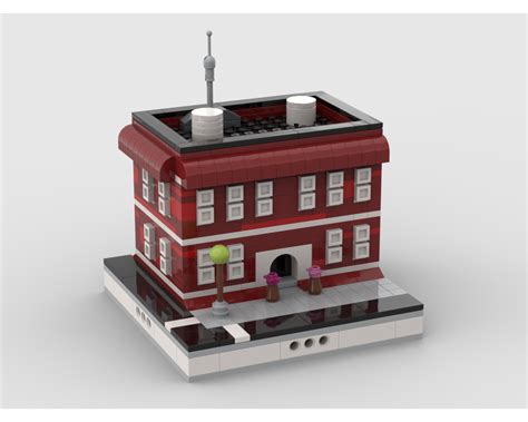 LEGO MOC Red House for Modular City by gabizon | Rebrickable - Build with LEGO