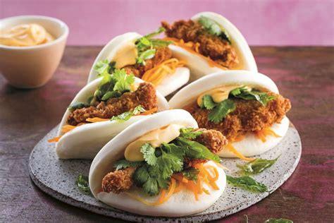 Weekend Dinner Ideas | Fried Chicken Bao Recipe Street food recipes to ...