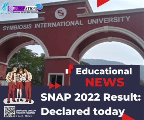 SNAP 2022 Result: Declared today - Edunovations