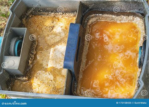 Grease Trap, Waste Water Treatment Ponds Stock Image - Image of food ...