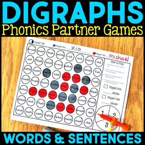 Phonics Partner Games for Digraphs