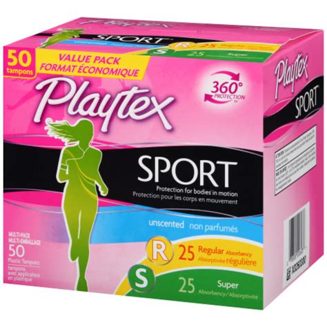 Playtex Sport Unscented Multi-Pack Tampons, 50 ct - QFC