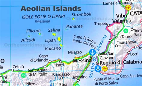 Aeolian Islands tourist map