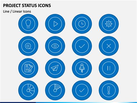 Project Status Icons for PowerPoint and Google Slides - PPT Slides