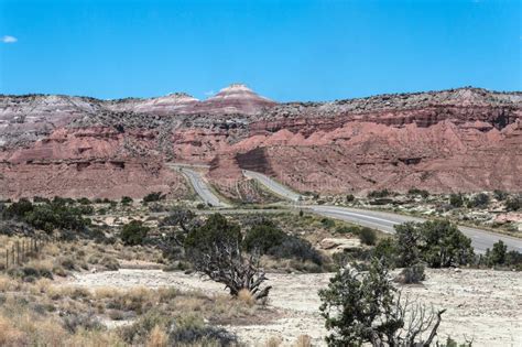 Landscape from Interstate 70, Utah Stock Image - Image of butte, dead ...