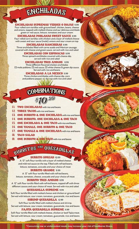 Menu | Taqueria Mexico KC 4