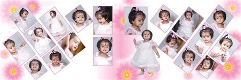 Baby album for first birthday | Birthday photo album, Wedding album ...