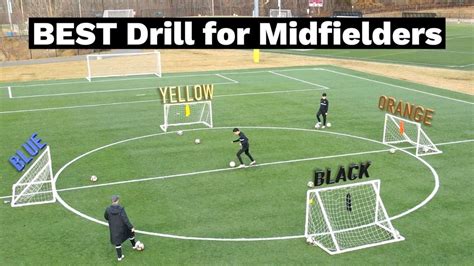 The Best Soccer Drill For Midfielders - YouTube