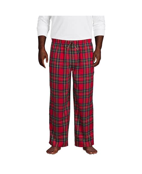 Lands' End Men's Flannel Pajama Pants - Macy's