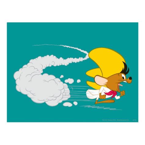 SPEEDY GONZALES™ Running in Color Postcard | Zazzle.com