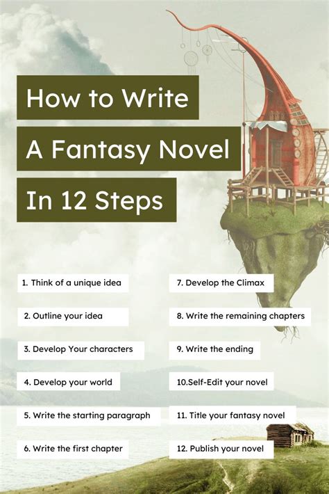 How to Write a Fantasy Novel in 12 Steps | Imagine Forest | Writing fantasy novel, Writing ...