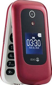 Doro 7050 - DFC-0180 - Burgundy/White (Consumer Cellular) Basic Flip ...