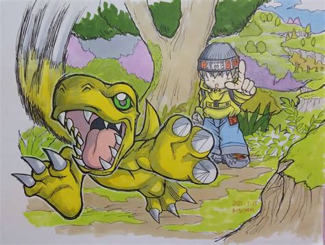 Digimon Tamers, Pokemon, Fan Art, Quick, Comic Art