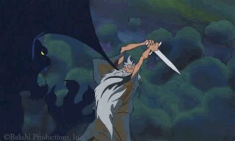 Gandalf vs. the Balrog in Found 1978 LORD OF THE RINGS Animated Film ...