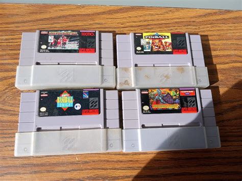 4 SUPER NINTENDO GAMES | EstateSales.org