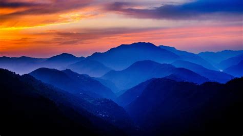 Sunset Mountain Wallpaper Widescreen