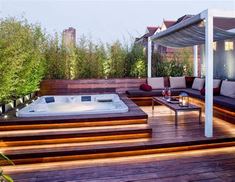 Pin on Interior Design | Hot tub patio, Hot tub outdoor, Hot tub landscaping