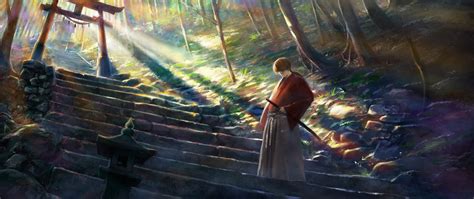 ultra wide, Rurouni Kenshin, Anime boys Wallpapers HD / Desktop and Mobile Backgrounds