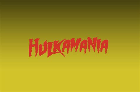 Hulkamania Font - Dafont Free