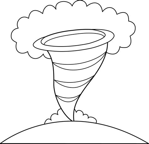 Tornado coloring pages to download and print for free