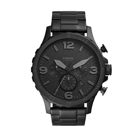 Buy Fossil Men's Nate Stainless Steel Quartz Chronograph Watch Online at desertcart INDIA