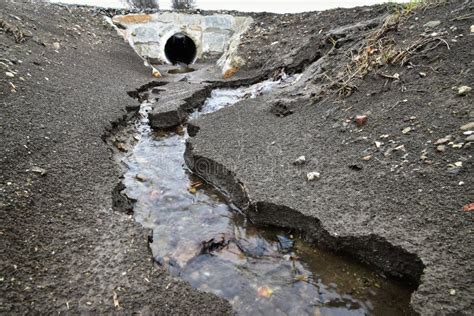 Soil erosion by water stock image. Image of channel - 142885413