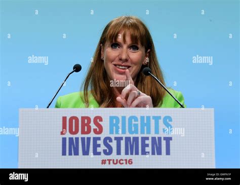 Angela Rayner, Shadow Education Secretary, addresses the TUC Congress ...